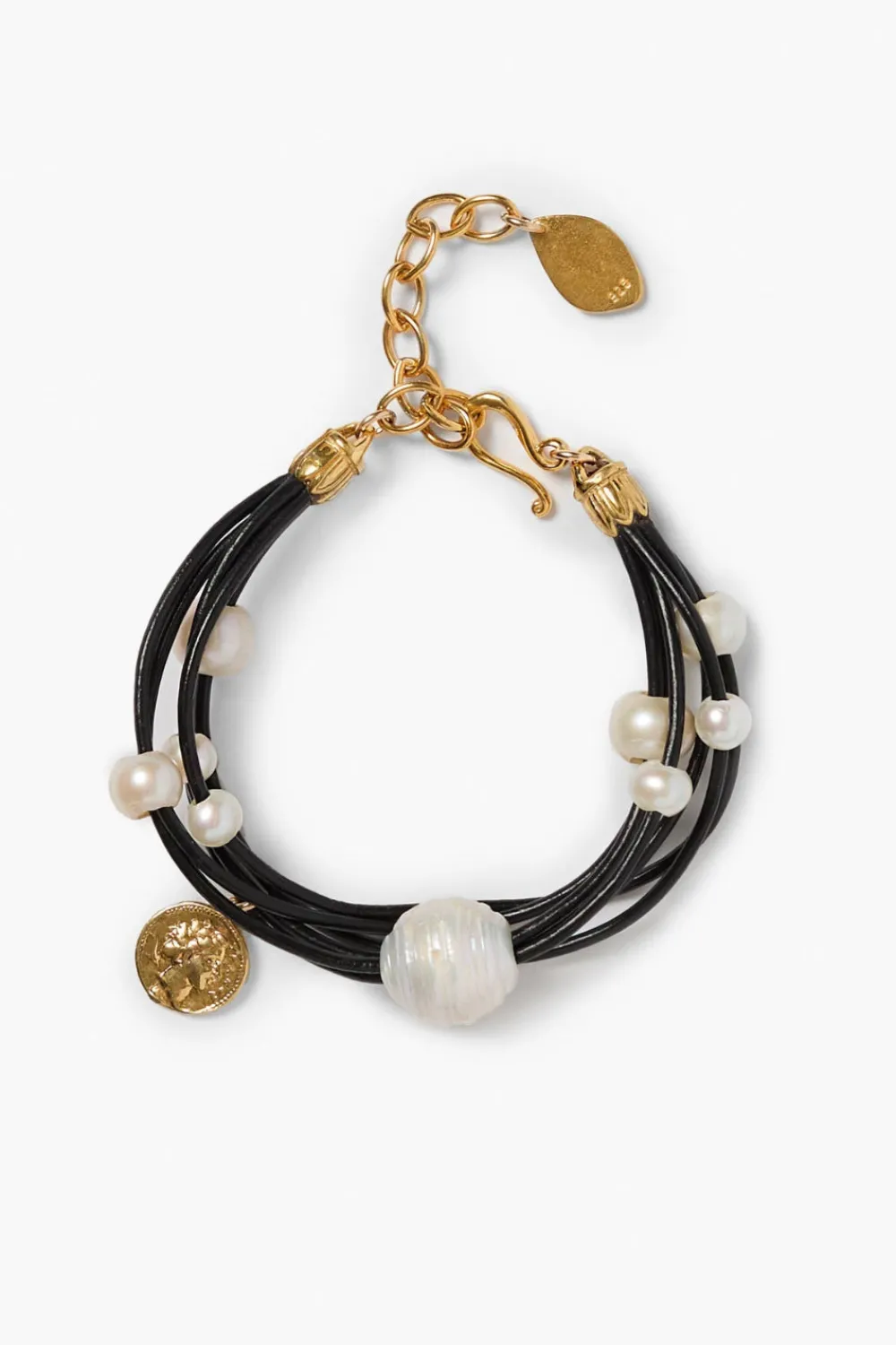 Chan Luu Strata Pearl Bracelet Gold