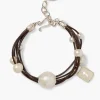 Chan Luu Strata Pearl Bracelet Silver