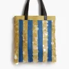 Chan Luu Striped Market Tote Bag Blue