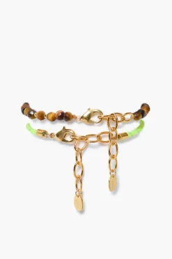 Chan Luu Surf Anklet Set Tiger's Eye