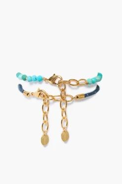 Chan Luu Surf Anklet Set Turquoise
