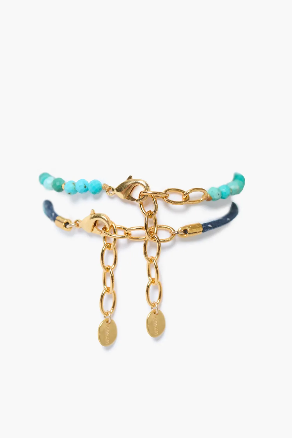 Chan Luu Surf Anklet Set Turquoise