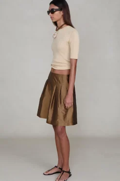 Chan Luu Techno Taffeta ong hort Bronze