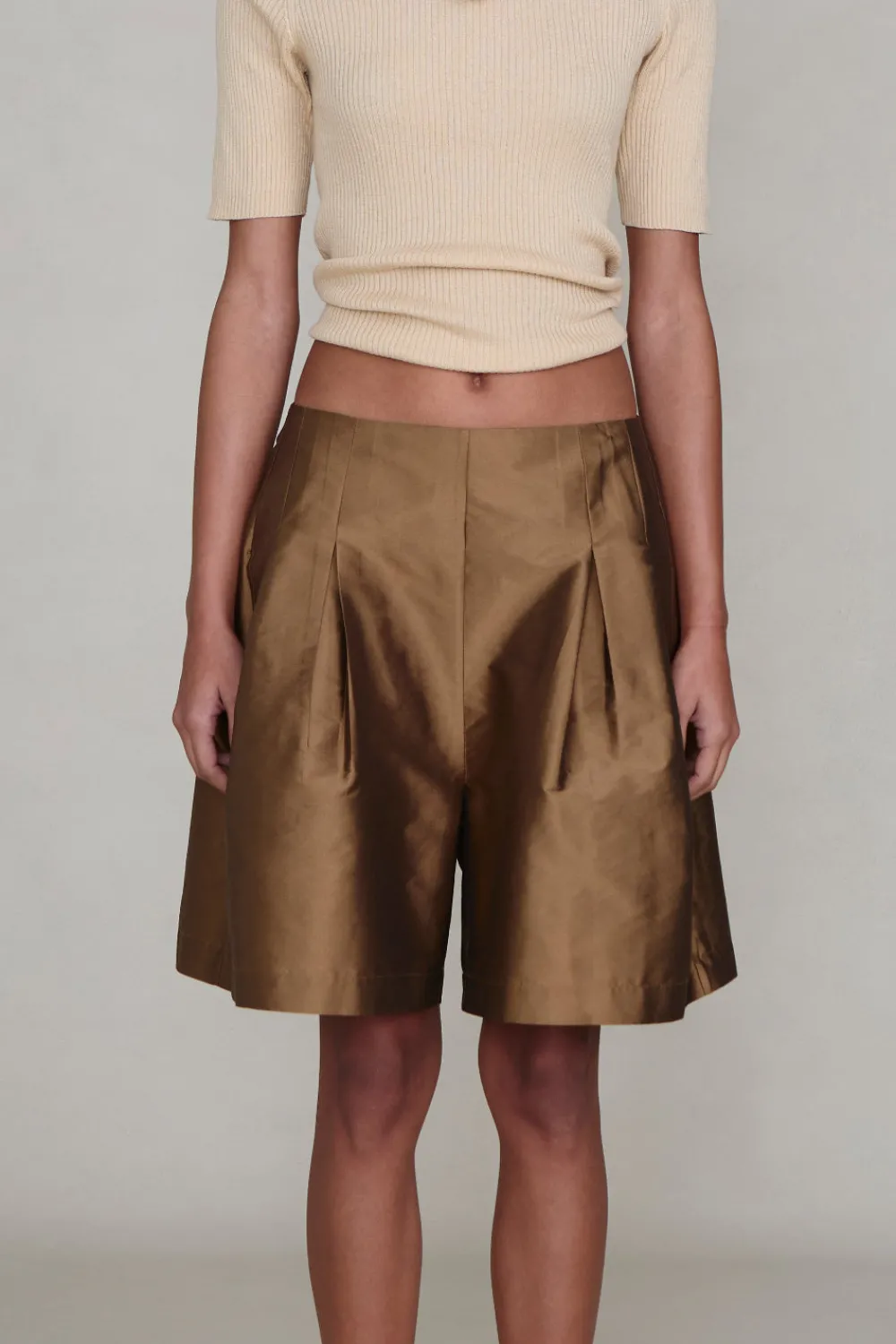 Chan Luu Techno Taffeta ong hort Bronze
