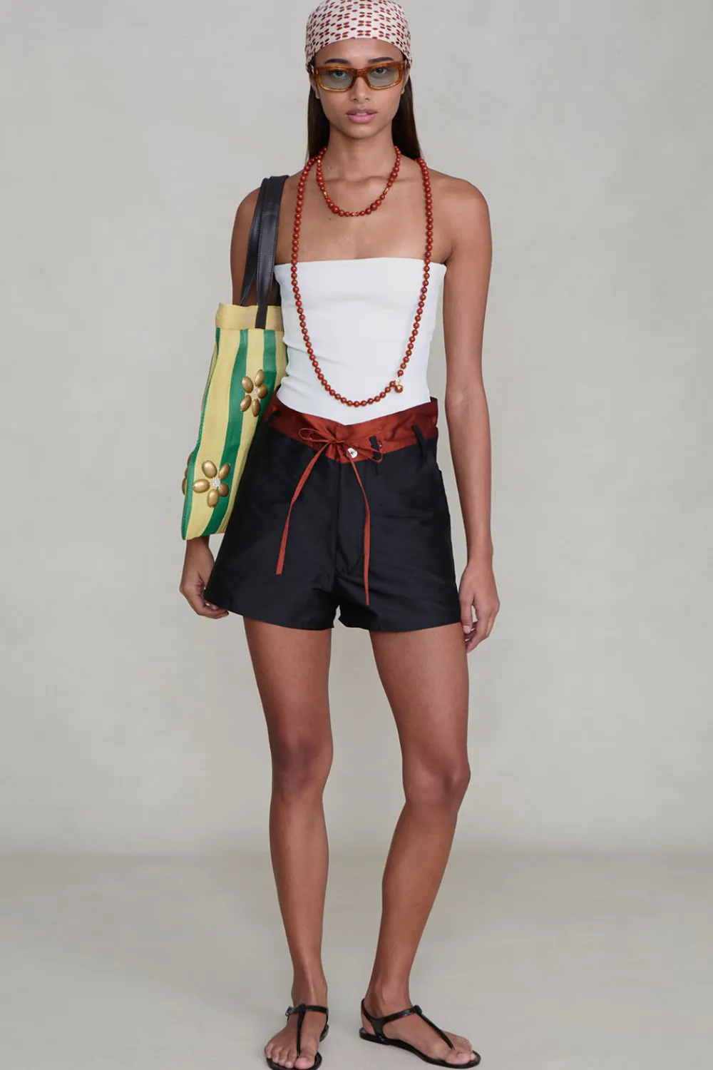 Chan Luu Techno Taffeta Two Tone hort Back