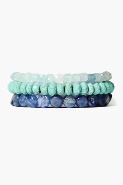 Chan Luu Thalassa Bracelet Set Turq Mix