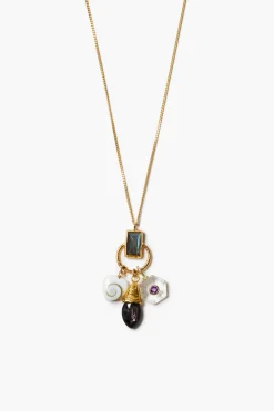 Chan Luu Trio Charm Necklace Multi