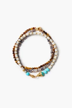 Chan Luu Trio Friendship Bracelet Set Multi