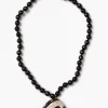 Chan Luu Turbo Shell Necklace Onyx