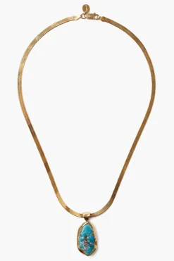 Chan Luu Turquoise Totem Herringbone Necklace