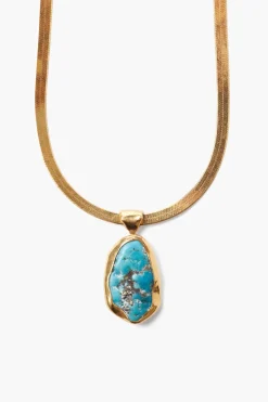 Chan Luu Turquoise Totem Herringbone Necklace