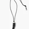 Chan Luu Tusk Charm Necklace Black