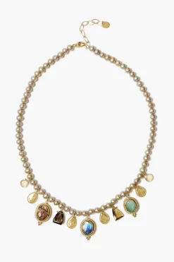 Chan Luu Vignette Charm Necklace Multi