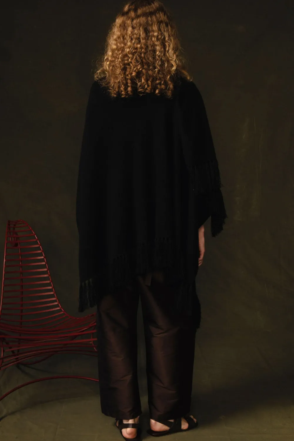 Chan Luu Woo Cahere Knit Cape Back