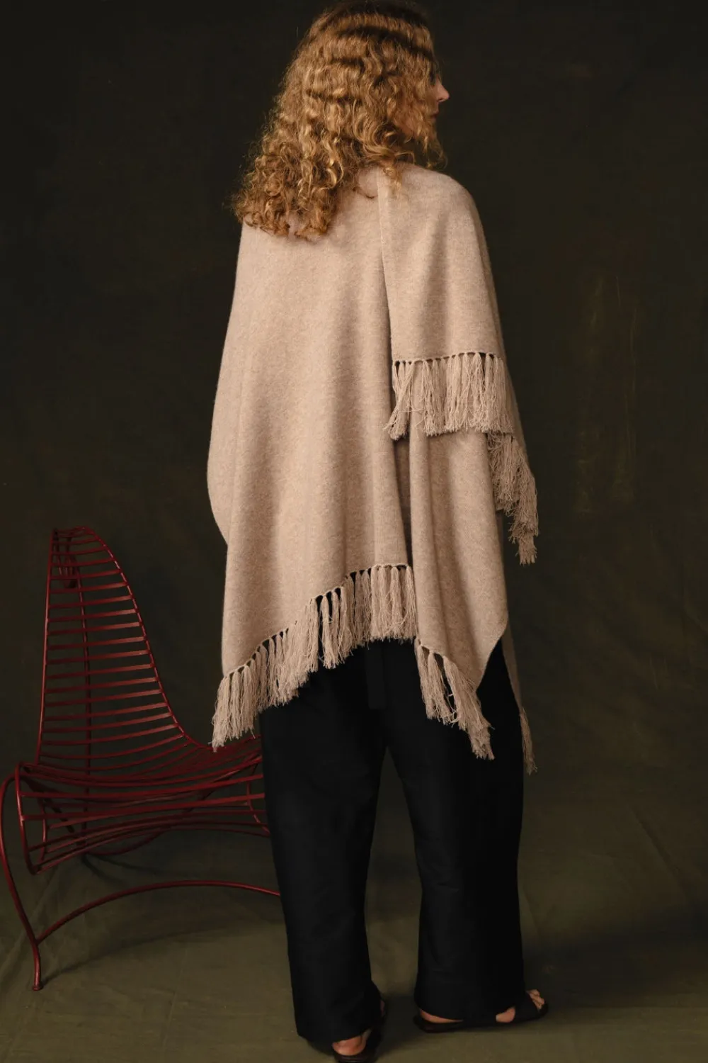 Chan Luu Woo Cahere Knit Cape and