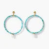 Chan Luu XL Tide Hoop Earrings Turquoise